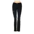 FRAME Denim Jeans - Mid/Reg Rise: Black Bottoms - Women's Size 25