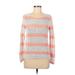 Old Navy Pullover Sweater: Pink Stripes Tops - Women's Size Medium