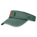 Men's Top of the World Green Miami Hurricanes Terry Adjustable Visor