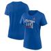 Women's Fanatics Branded Royal Chicago Cubs Logo Fitted T-Shirt