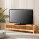 [en.casa] - Meuble tv Videbæk bambou 160 x 40 x 38 cm naturel bambou