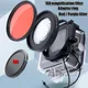 16X Macro Filter for Gopro 11/10/9 Black Original Waterproof Case Diving Red Purple Filter +Adapter