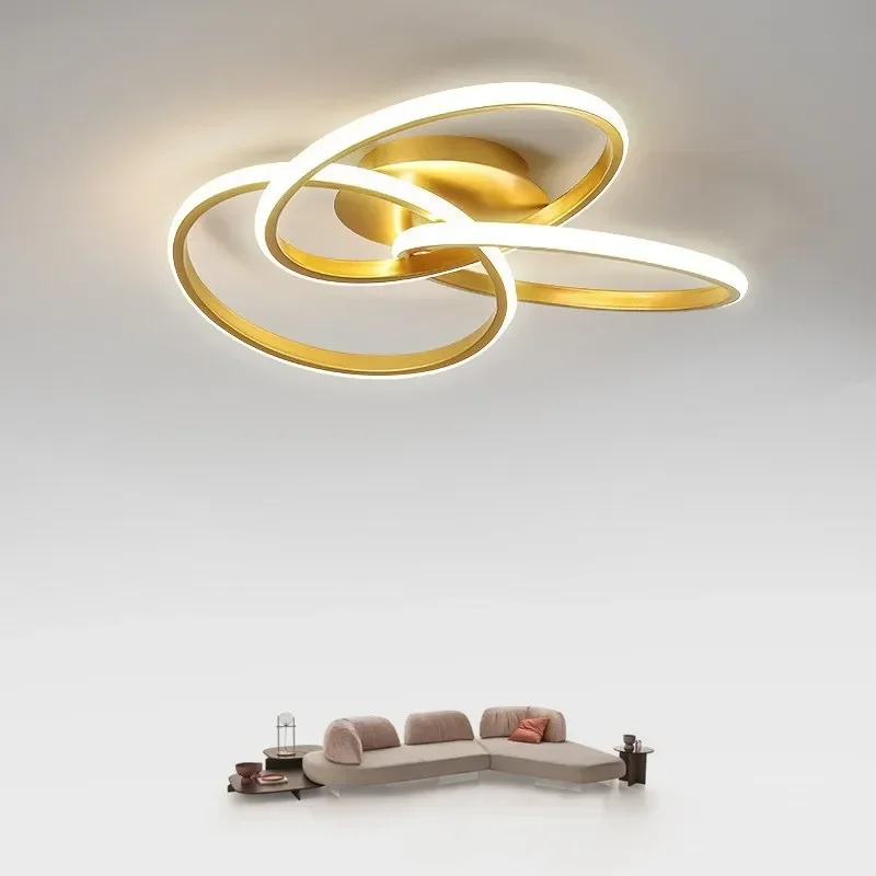 Moderne Luxus LED Decken leuchte für Wohnzimmer Esszimmer Haupt schlafzimmer Home Indoor Dekor Leuchte dimmbare Gold schwarz Kronleuchter