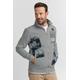 Sweatjacke FQ1924 "FQ1924 FQMagnus" Gr. x l, grau (zink mix) Herren Sweatjacken