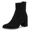 Stiefelette MARCO TOZZI, Damen, Gr. 41, schwarz, Textil, Lederimitat, sexy, Schuhe, mit goldenem Detail an der Laufsohle