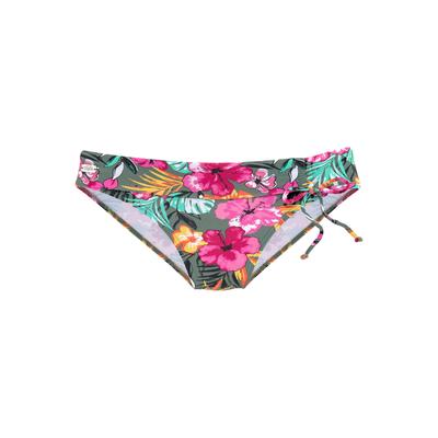 Bikini-Hose BUFFALO, Damen, Gr. 34, N-Gr, grün (oliv, bedruckt), Microfaser, Polyamid, Badehosen Image