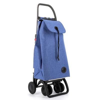 Shopping Trolley Rolser I-Max Tweed 4 Wheels 2 Swiveling Foldable - 15.55 in. W x 41.34 in. H x 12.8 in. D