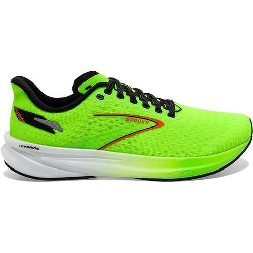 BROOKS Herren Laufschuhe Hyperion, Größe 46 ½ in Green Gecko/Red Orange/White