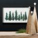 14"H Sullivans Pine Tree Watercolor Wall Art, Green - 24"L x 1.25"W x 14"H