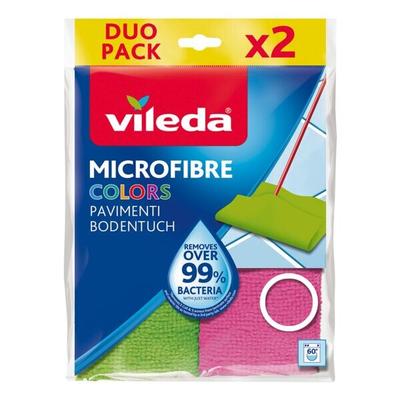 Vileda 2er-Pack Mikrofaser Bodentuch »Colors« rosa, 40 cm