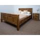 The Oxford Bed Frame Chunky reclaimed pine wood with footboard all sizes available FREE UK