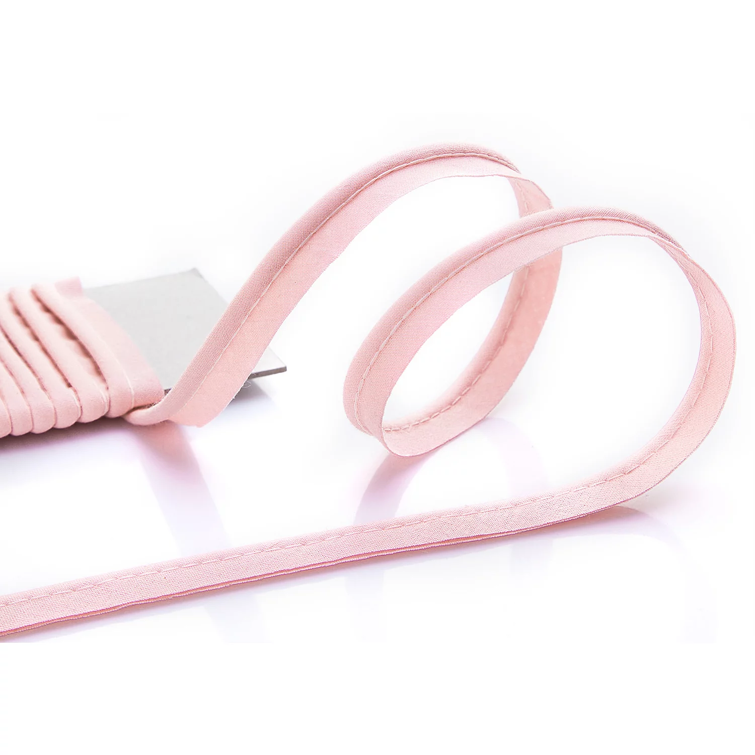 buttinette Baumwoll-Paspelband, vintage rosa, 4 mm Ø, 5 m