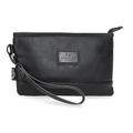 Pepe Jeans Egham Handtasche, Schwarz, 25 x 16 x 1 cm, Polyester, Schwarz, Talla única, handtasche