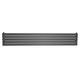 Pinta Horizontal Flat Panel Radiator Modern Single Column Designer Radiator Grey - 340 x 1600mm