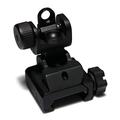 generica Airsoft Spare Parts APS Folding Battle Rear Sight Black for M4 M16 with standard 20mm RIS/RAS rail.