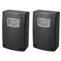 LITECRAFT Outdoor Photocell Dusk Till Dawn Light Sensor for Garden Lighting (Black, Pack of 2)