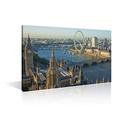 Thames River Wall Decorations for Living Room London England Skyline Canvas Wall Art Big Ben Pictures Home Bedroom Decoration 1 Panel Print Posters Framed Paintings Ready to Hang (24''Wx 36''H)