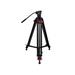 SAMURAI Broadcast Pro Plus Professional 3-Section w/Fluid Head Video Tripod Black BROADCASTPlus