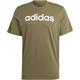 ADIDAS Herren Shirt Essentials Single Jersey Linear Embroidered Logo, Größe XL in Braun