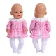 Baby Born 43 cm Clothes 17 Inch Doll Outfits Fashion Leggings Suit Handmade Girl Clothes for Doll