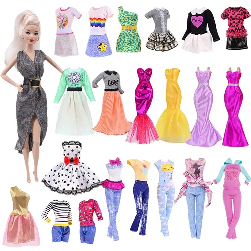 Barbies Puppe Kleidung Mode Kleid Günstige Top + Hosen Anzug Für 11 8 Zoll Barbies BJD Puppe Zubehör