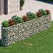 vidaXL Gabion Raised Bed Galvanized Iron 47.2"x19.7"x19.7"