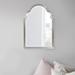 Allan Andrews Bright Silver Arched Wood Framed Wall & Accent Mirror - 24 x 36