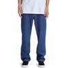 Straight-Jeans DC SHOES "Worker", Herren, Gr. 34(L) / Länge 34(L), Länge 34, blau (indigo schwarz), 80% Baumwolle, 20% Baumwolle, Jeans