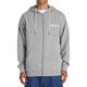 Kapuzensweatjacke DC SHOES "Baseline" Gr. XL, grau (medium grey heather) Herren Sweatjacken