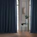 Exclusive Fabrics Extra Wide Performance Linen Blackout Curtains (1 Panel) Thermal Insulated Window Curtains