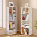 5 Tier Bookshelf, Set of 2 Tall Bookcase Shelf Storage Organizer, Modern Book Shelf for Bedroom, Living Room and Home Office