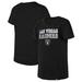 Girls Youth New Era Black Las Vegas Raiders Reverse Sequin V-Neck T-Shirt