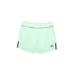 Adidas Athletic Shorts: Green Color Block Activewear - Women's Size 5