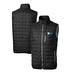 Men's Cutter & Buck Black Big Ten Gear Rainier PrimaLoft Eco Insulated Full-Zip Puffer Vest