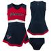 Girls Toddler Navy Houston Texans Cheer Captain Dress with Bloomers