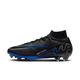 Nike Herren Fußballschuhe Rasen ZOOM MERCURIAL VAPOR SUPERFLY 9 ELITE FG, schwarz/blau, Gr. 42,5EU