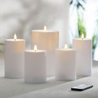 Layla LED Flameless Candles White Set of Five, Set...