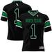 Men's GameDay Greats #1 Black North Texas Mean Green Football Jersey