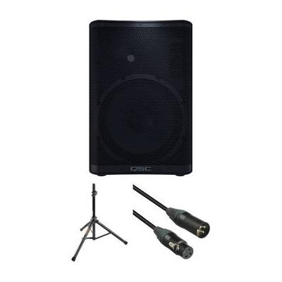 QSC CP12 Compact Loudspeaker with Stand and Cable ...