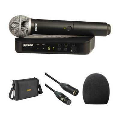 Shure BLX24/PG58 Wireless Handheld Microphone System with PG58 Capsule and Bag Ki BLX24/PG58-H10