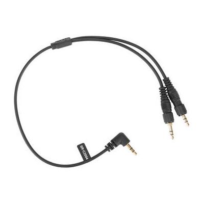 Saramonic SR-C2004 Dual Locking 3.5mm to Right-Angle 3.5mm Output Y-Cable for Two Wir SR-C2004
