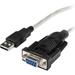 Rocstor USB 2.0 Type-A to RS-232 DB9 Serial Null Modem Adapter Cable (5') Y10C225-B1