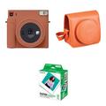 FUJIFILM INSTAX SQUARE SQ1 Instant Film Camera with Case and Film Kit (Terracotta Or 16670510