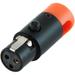 Cable Techniques LPS Low-Profile Right Angle TA3F Connector (Orange, Large) CT-LPS-3FL-N