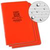 Rite in the Rain Stapled Notebooks (3-Pack, Orange, 4.6 x 7") OR71FX