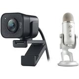 Logitech StreamCam Full HD Webcam and Blue Yeti USB Microphone Kit 960-001280