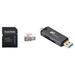 SanDisk 64GB Ultra UHS-I microSDXC Memory Card with SD Adapter and Dual USB 3.1 Car SDSQUNR-064G-GN3MA