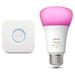 Philips Hue Bridge & A19 Bulb with Bluetooth (White & Color Ambiance) 458471