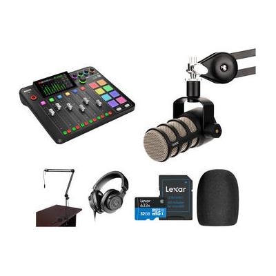 RODE RODECaster Pro II Podcasting Kit with PodMic, Broadcast Arm, and Headphones RCP II