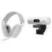 Logitech Brio 500 1080p Full HD Webcam & Zone Vibe 100 Wireless Headset Kit (Off-Whi 960-001427